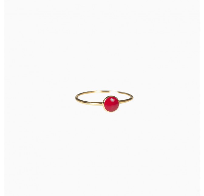 Bague Barlow cerise - Titlee Paris