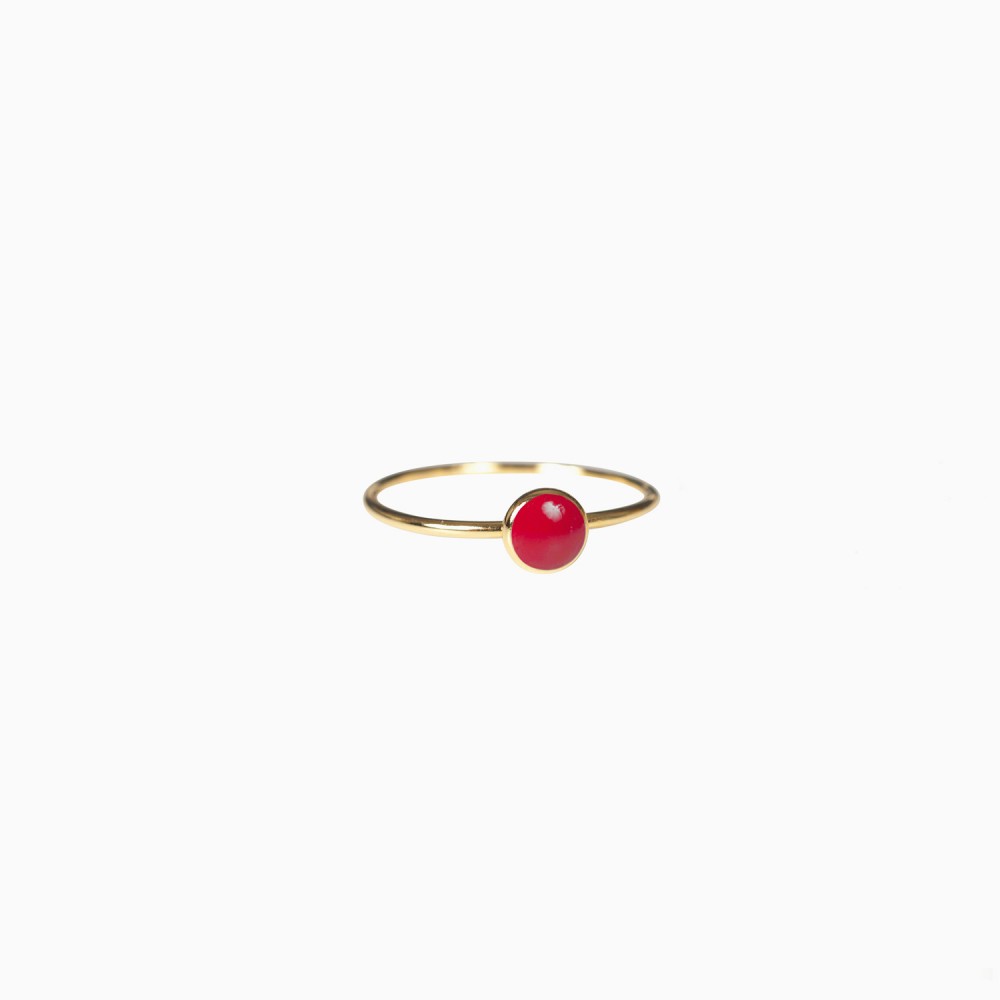 Bague Barlow cerise - Titlee Paris