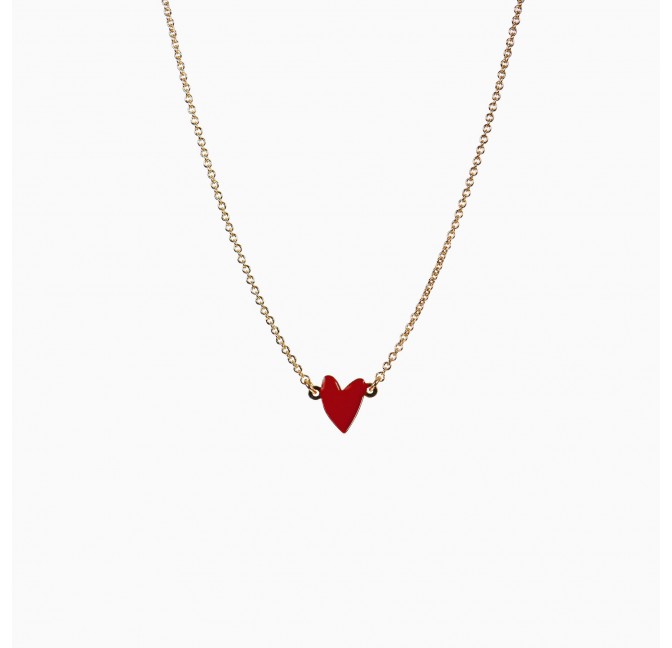 Collier Grant rouge rubis - Titlee Paris