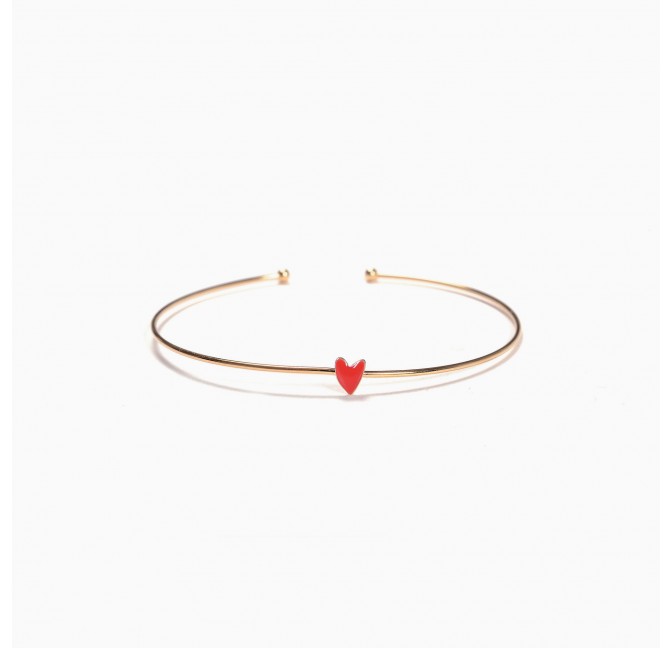 Grant bangle poppy red - Titlee Paris