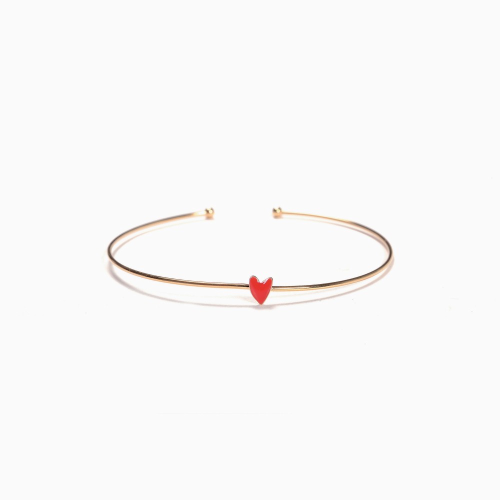 Grant bangle poppy red - Titlee Paris