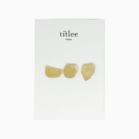 Melba set of 3 lapel pins - Titlee Paris