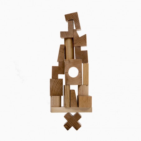 Tour à empiler Montessori en bois  - Wooden Story