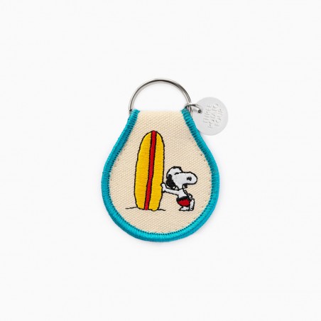 Embroidered keychain Snoopy Surf