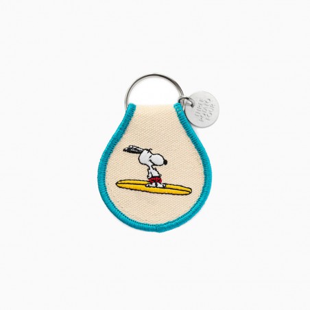 Embroidered keychain Snoopy Surf
