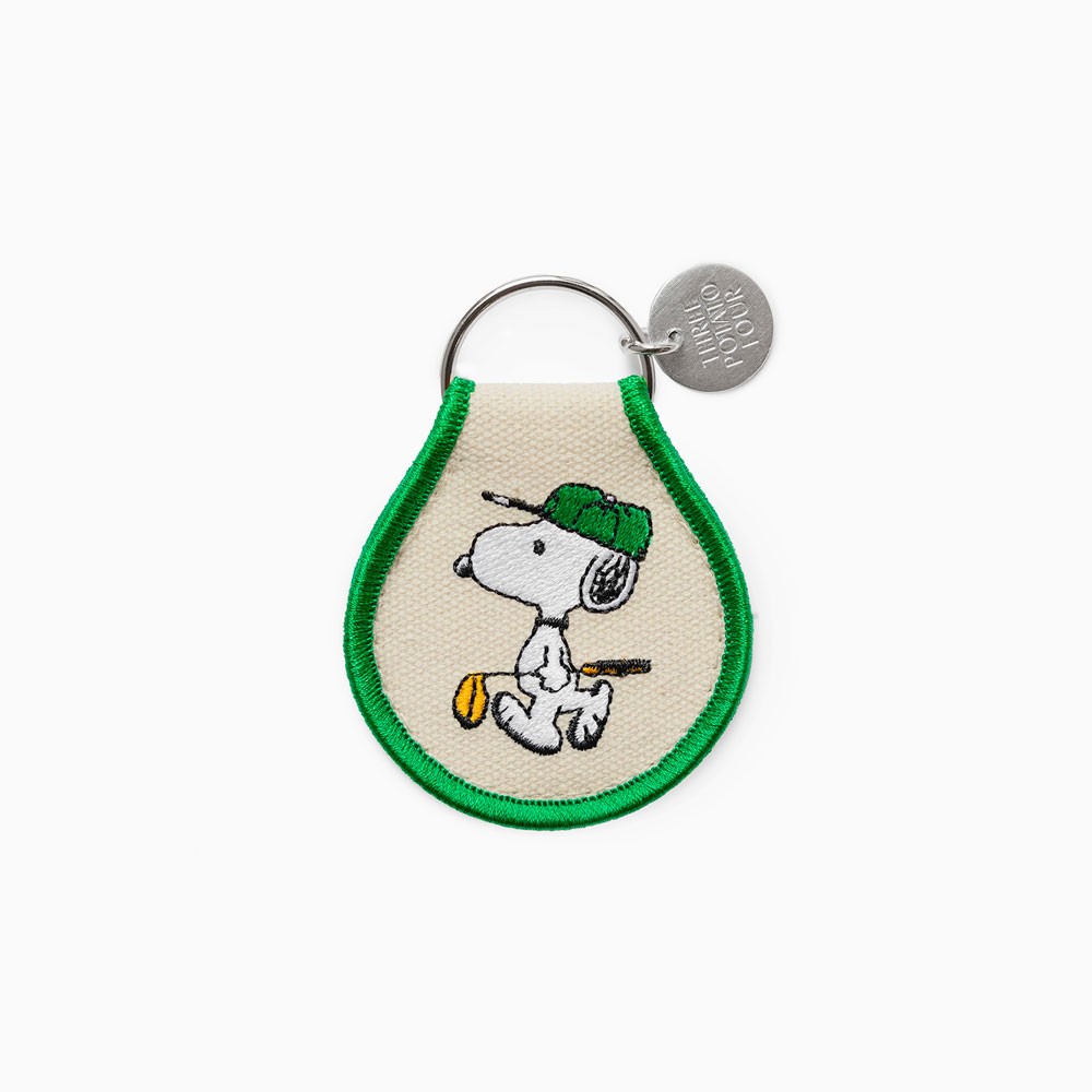 Porte-clés brodé Snoopy Golf - Three Potato Four