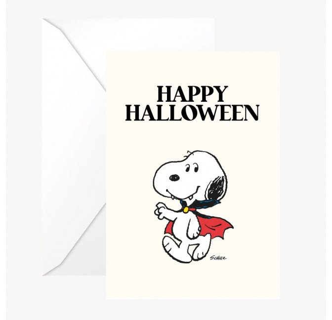 Carte double Snoopy "Vampire" avec enveloppe - Peanuts x Titlee - Collection Halloween