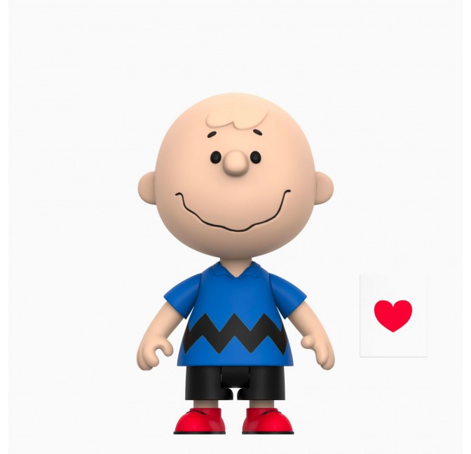 ReAction Charlie Brown Saint-Valentin - figurine articulée - Super7