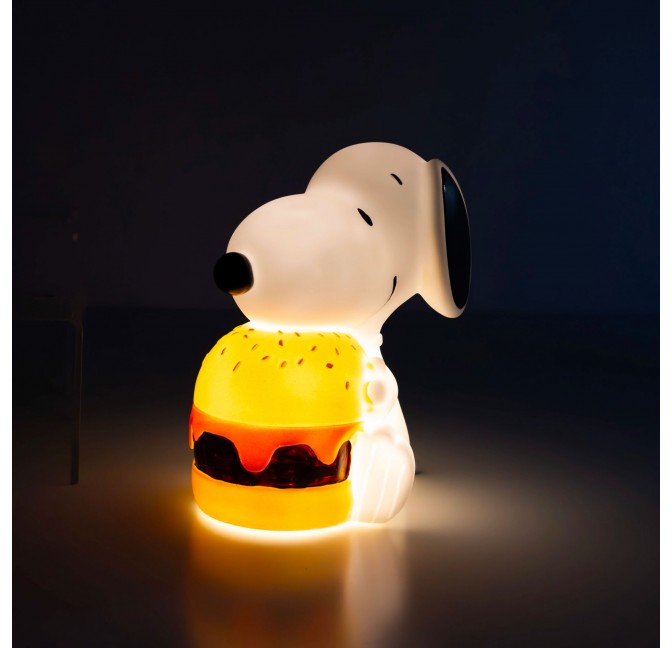 Snoopy Burger Light – USB-C Rechargeable Night Lamp