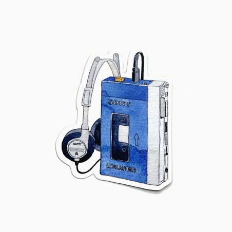 Walkman soft touch sticker