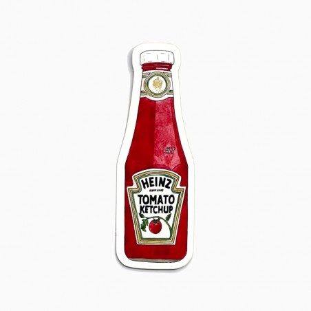 Ketchup soft touch sticker