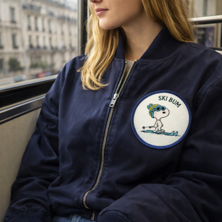 Écusson thermocollant Snoopy Ski Bum