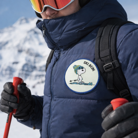 Écusson thermocollant Snoopy Ski Bum