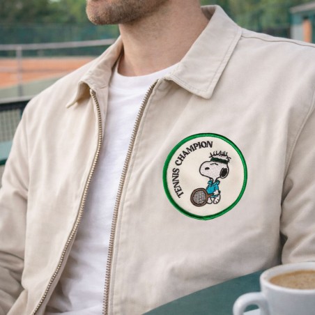 Écusson thermocollant Snoopy Tennis Champion - 7,5 cm - Peanuts x Titlee