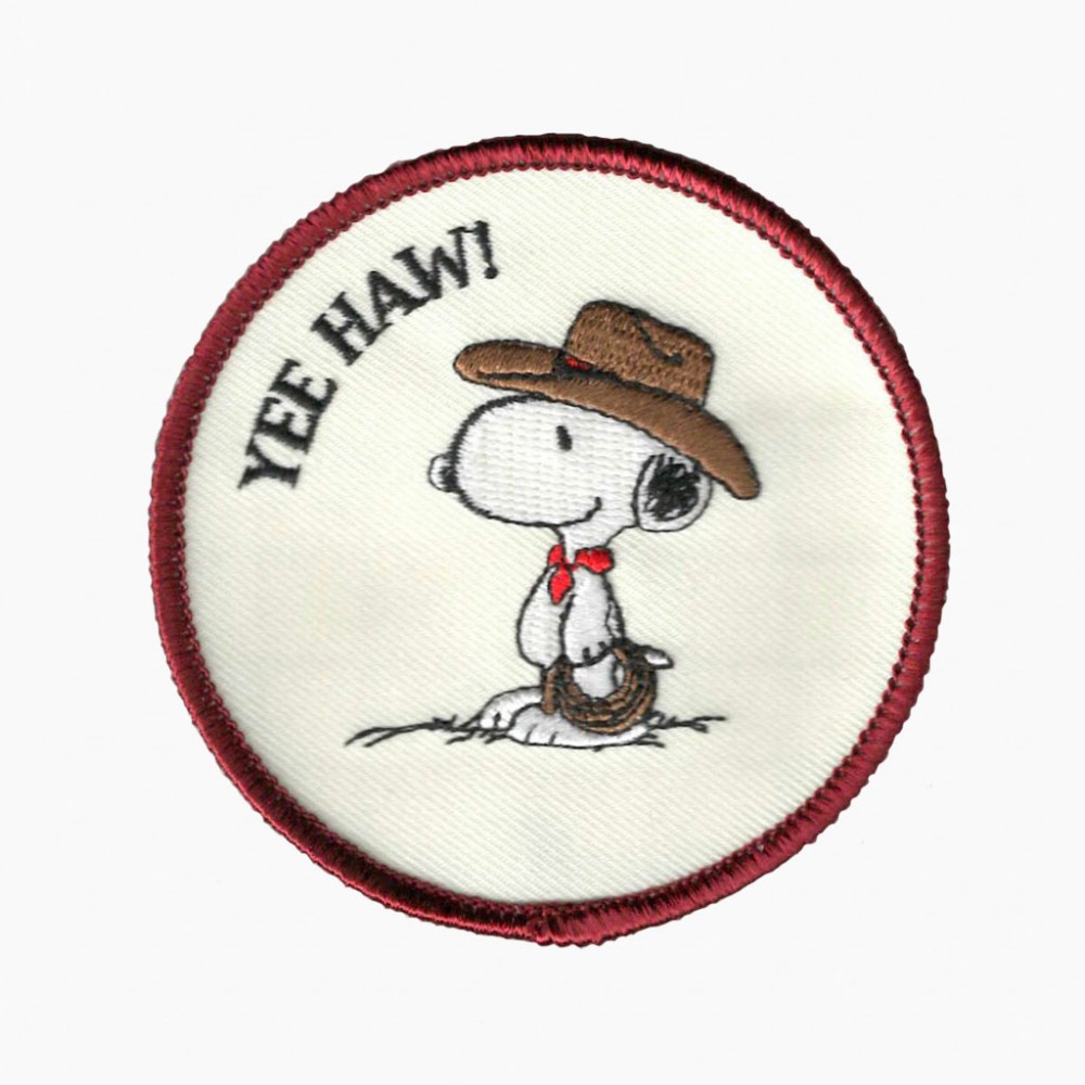 Écusson thermocollant Snoopy Yee Haw! - 7,5 cm - Peanuts x Titlee