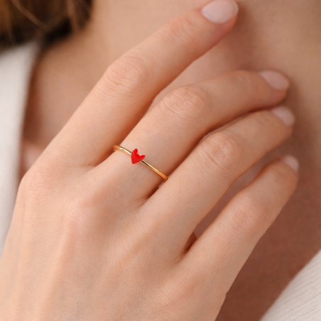 Grant Ring - poppy red