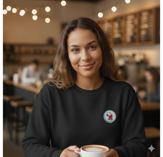 Écusson brodé thermocollant Snoopy Love – 4 cm - Peanuts x Titlee