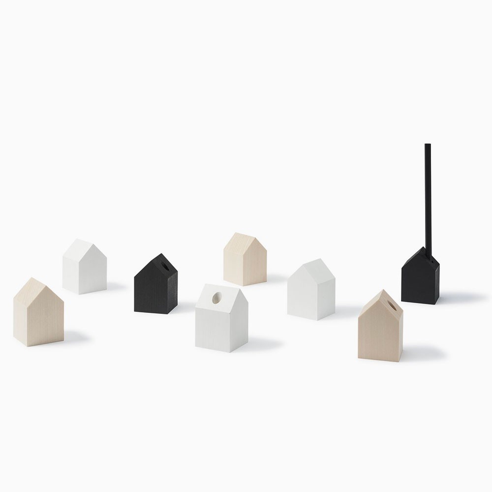 Tiny House porte crayon bois naturel - Cinqpoints