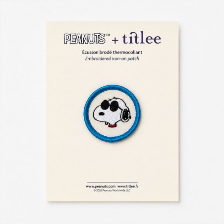 Snoopy Joe Cool Iron-On Patch – 4 cm