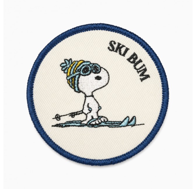 Écusson thermocollant Snoopy Ski Bum 7,5 cm - Peanuts x Titlee
