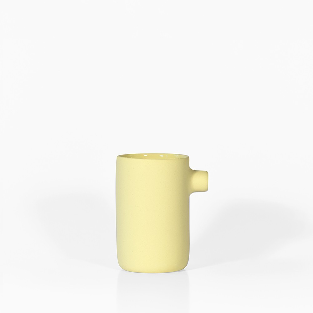Petit pot en porcelaine jaune - Kira Ni