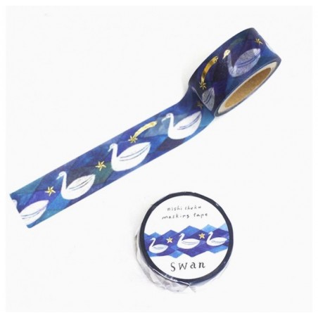 Masking tape Swan - Nishi Shuku