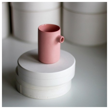 Petit pot en porcelaine rose - Kira Ni