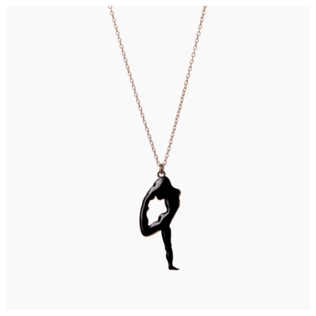 Collier Mouvement de danse noir - Titlee x Musée Rodin