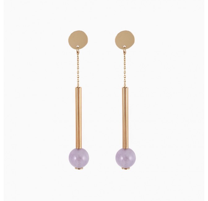 Wolcott earrings lavender - Titlee Paris