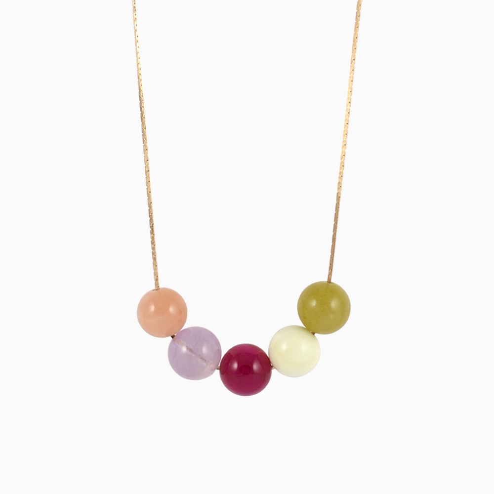 Pink Wolcott Necklace - Titlee