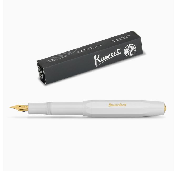 White Kaweco Sport fountain pen