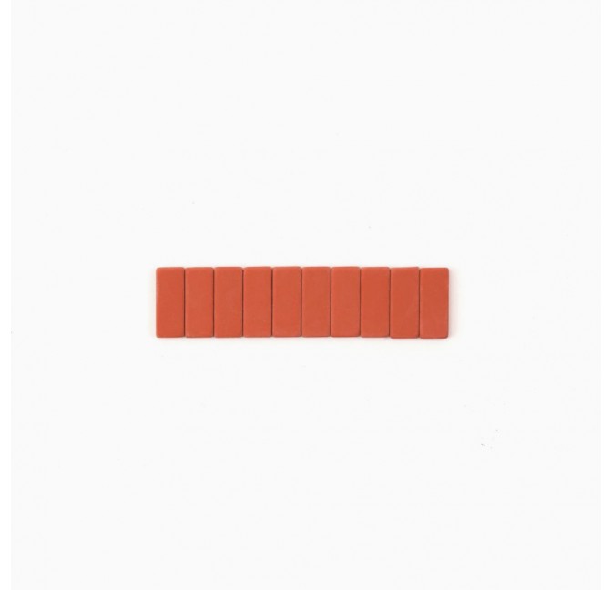 10 red replacement erasers - Blackwing