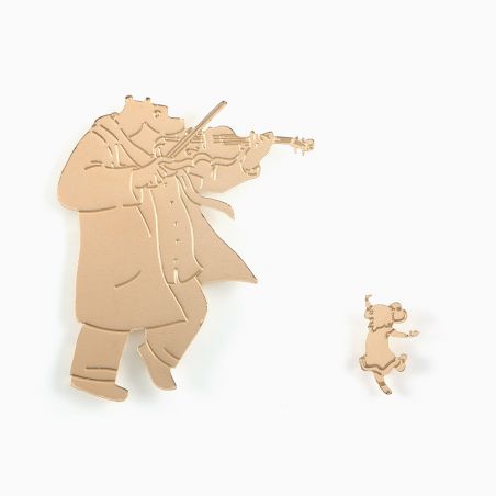 Set of 2 lapel pin's Duo 2 - Titlee Paris x Ernest & Célestine