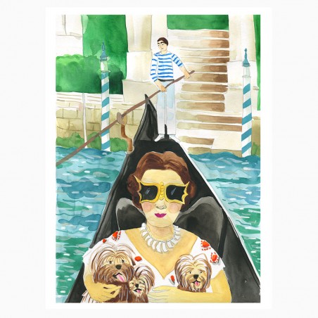 Carte double Peggy Guggenheim - Marina Vandel