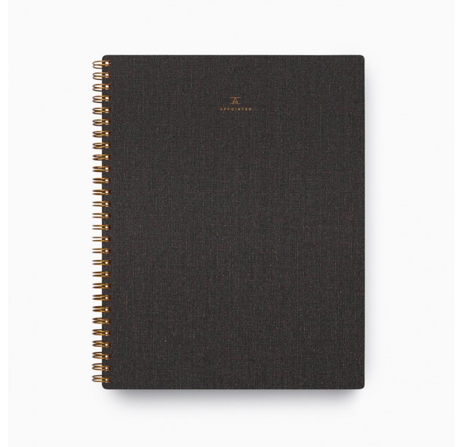 Notebook Charcoal Grey Appointed