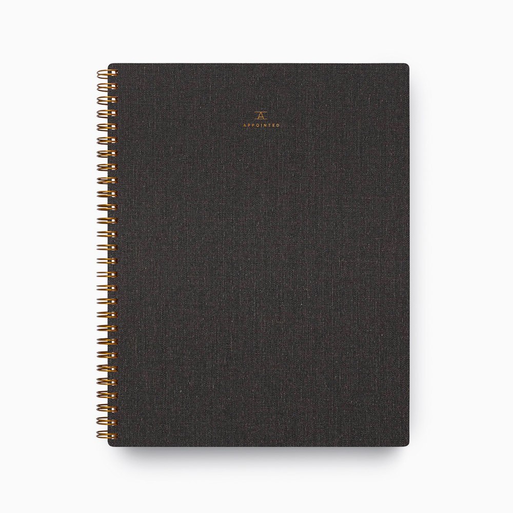 Notebook Charcoal Grey Appointed