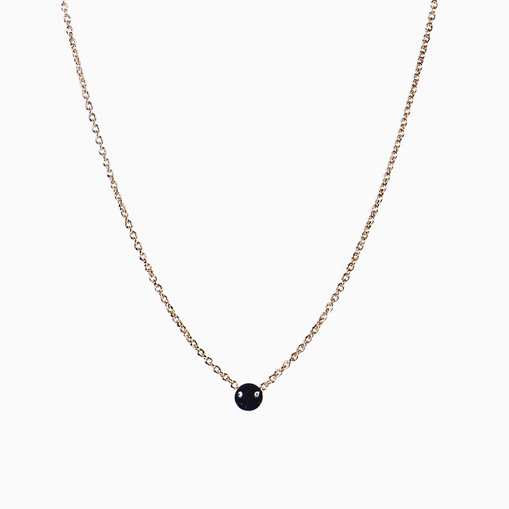 Collier Broadway noir - Titlee Paris