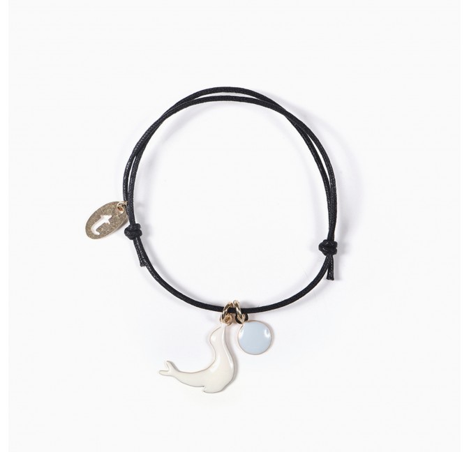Sea Lion Bracelet - Off White/Light Blue - Titlee Paris