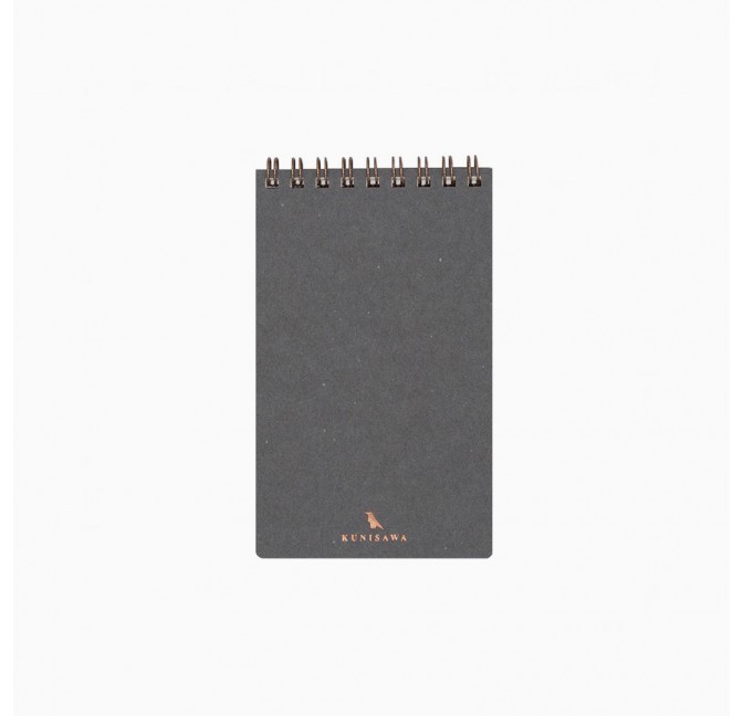 Bloc note de poche gris ardoise - Kunisawa