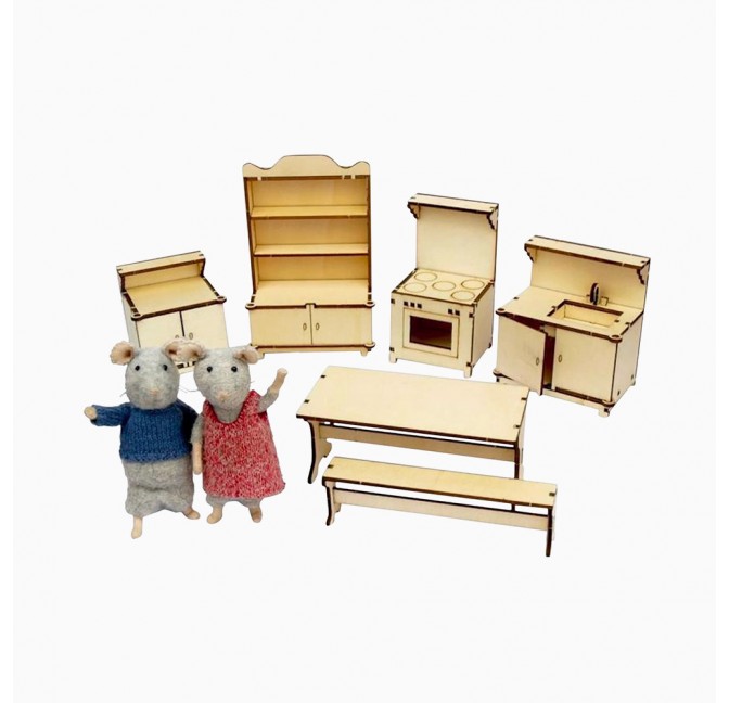 La Cuisine, kit de meubles à monter - The Mouse Mansion