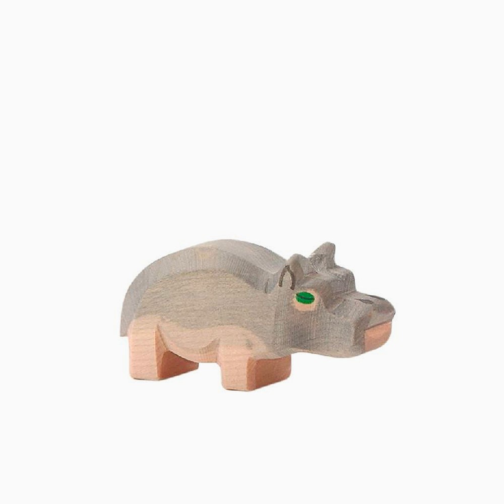 Bébé hippopotame en bois - Ostheimer (2125)