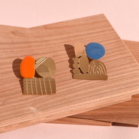 Tutti and Abstract brooches - Titlee Paris x Donna Wilson