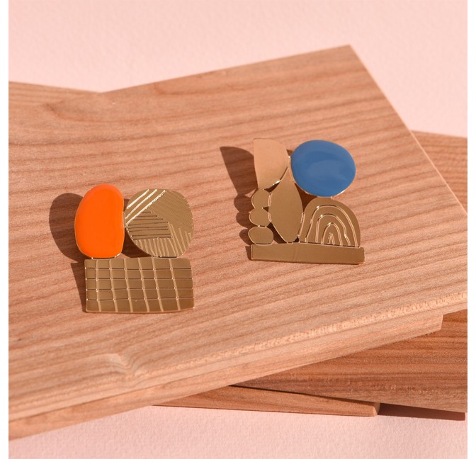 Abstract and Tutti brooches - Titlee Paris x Donna Wilson