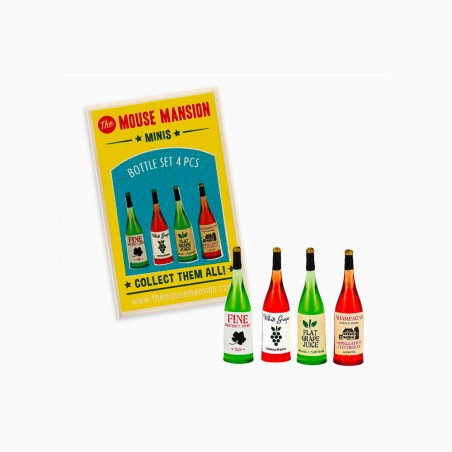 Minis wine bottles - The Mouse Mansion