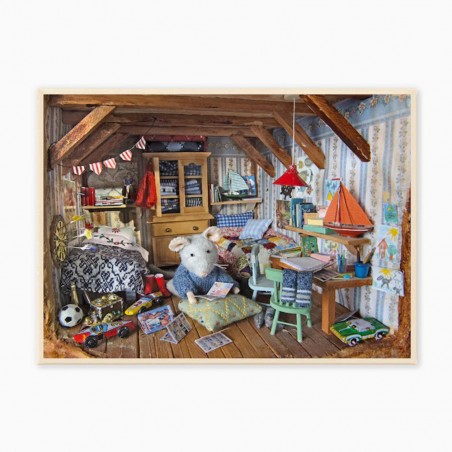 Sam's room puzzle 200 pieces - The Mouse Mansion