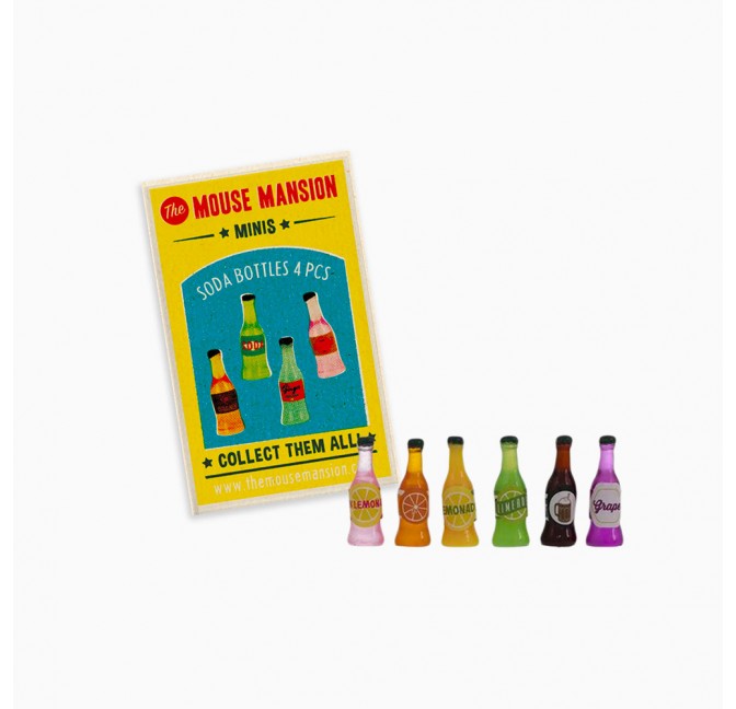 Set de mini-bouteilles de soda - The Mouse Mansion
