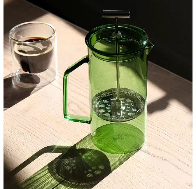 Cafetière/théière à piston verte - Yield Design