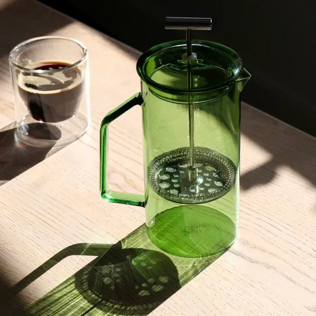 Cafetière/théière à piston verte - Yield Design