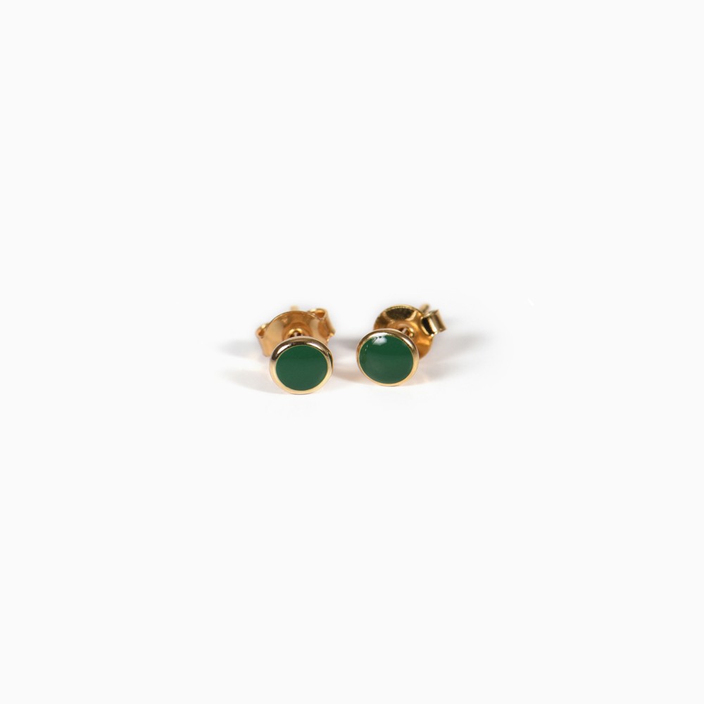 Barlow earrings larch green - Titlee Paris
