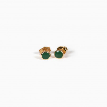 Barlow earrings larch green - Titlee Paris